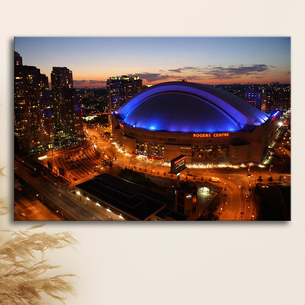 Rogers Center, Stadium Canvas, Sport Art, Gift for him, Man Cave Decor, Art Print, Canvas Print Wall Art