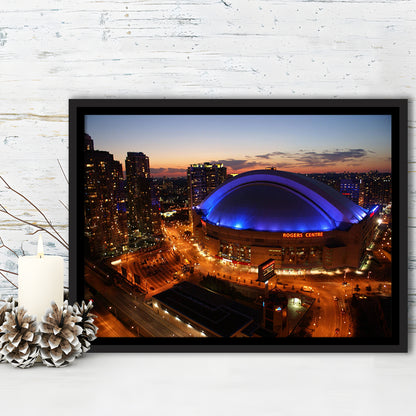 Rogers Center, Stadium Canvas, Sport Art, Framed Canvas Print Wall Art, Floating Frame