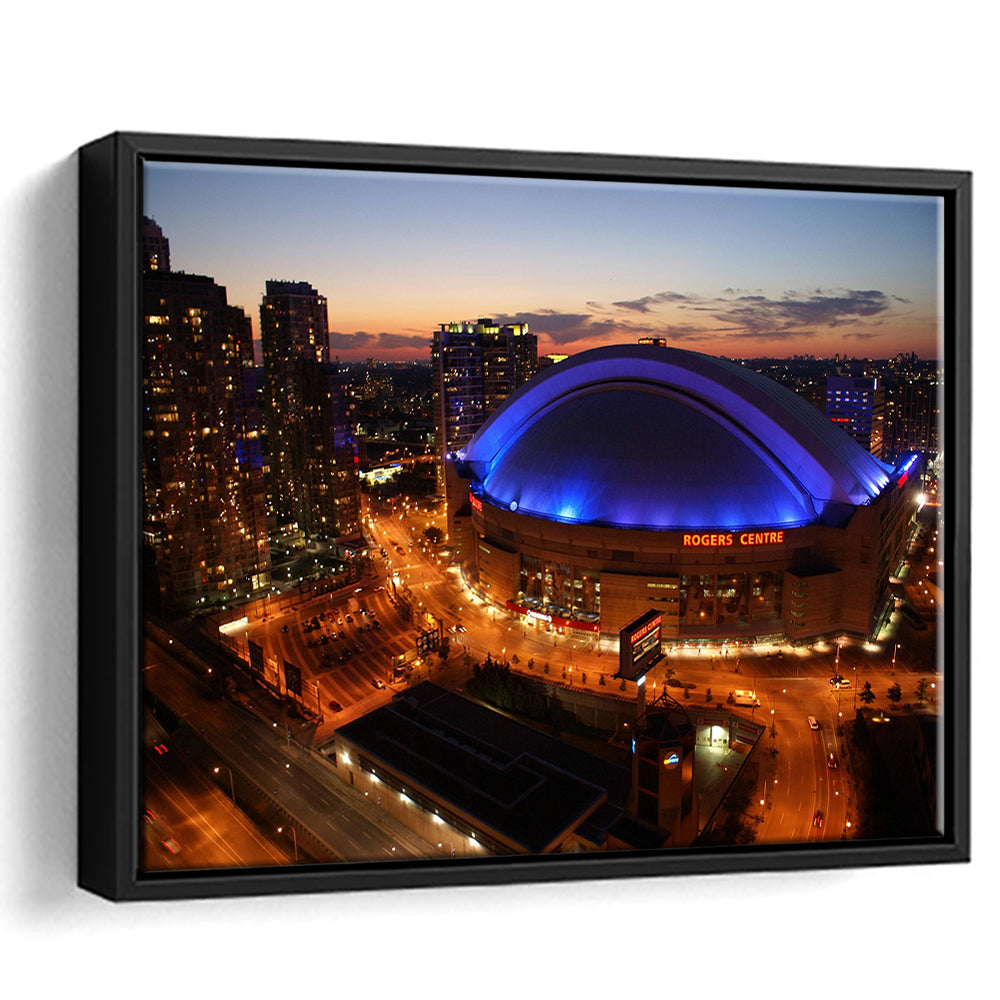 Rogers Center, Stadium Canvas, Sport Art, Framed Canvas Print Wall Art, Floating Frame