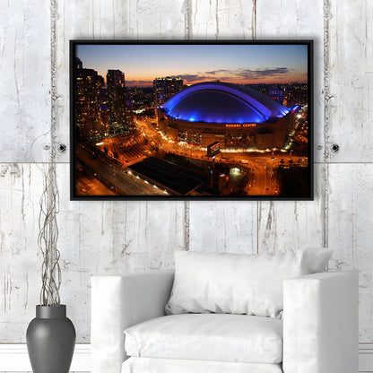 Rogers Center, Stadium Canvas, Sport Art, Framed Canvas Print Wall Art, Floating Frame