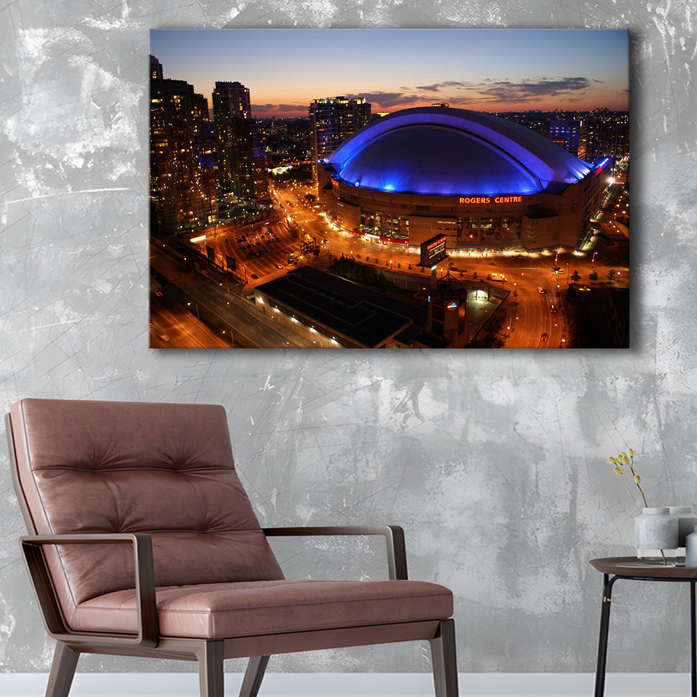 Rogers Center, Stadium Canvas, Sport Art, Gift for him, Man Cave Decor, Art Print, Canvas Print Wall Art