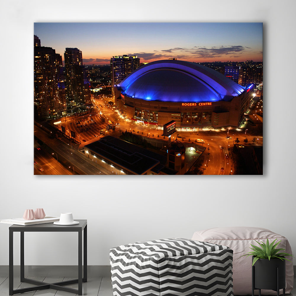 Rogers Center, Stadium Canvas, Sport Art, Gift for him, Man Cave Decor, Art Print, Canvas Print Wall Art