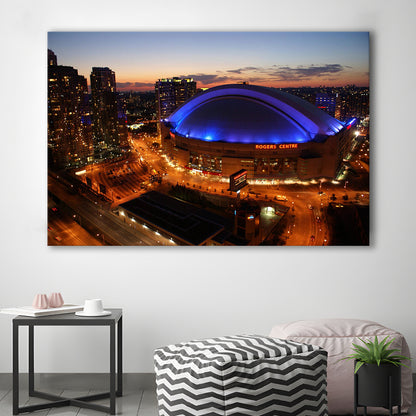 Rogers Center, Stadium Canvas, Sport Art, Gift for him, Man Cave Decor, Art Print, Canvas Print Wall Art