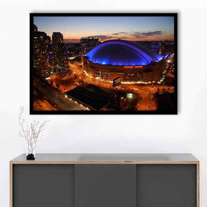 Rogers Center, Stadium Canvas, Sport Art, Gift for him, Framed Art Print Wall Decor, Picture Framed