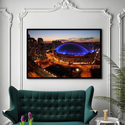 Rogers Center, Stadium Canvas, Sport Art, Gift for him, Framed Art Print Wall Decor, Picture Framed