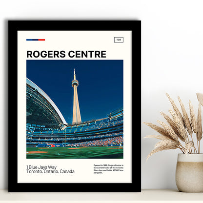 Rogers Centre Print, Toronto Blue Jays Stadium Art, Gifts for him, Sport Art, Framed Art Print Wall Decor