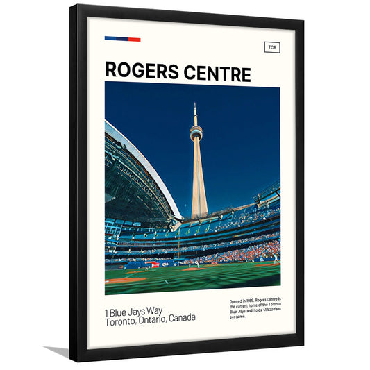 Rogers Centre Print, Toronto Blue Jays Stadium Art, Gifts for him, Sport Art, Framed Art Print Wall Decor