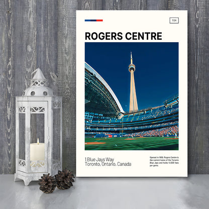 Rogers Centre Print, Toronto Blue Jays Stadium Canvas Art, Fan Gifts, Sport Art, Canvas Print Wall Art