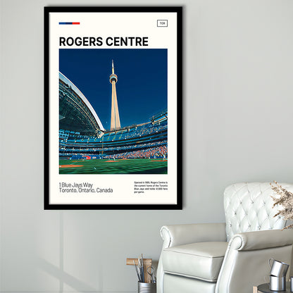 Rogers Centre Print, Toronto Blue Jays Stadium Art, Gifts for him, Sport Art, Framed Art Print Wall Decor