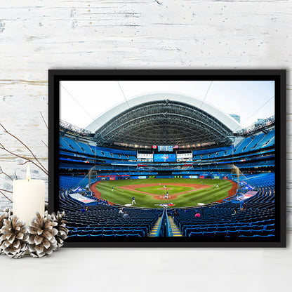Rogers Centre, Stadium Canvas, Sport Art, Framed Canvas Print Wall Art, Floating Frame