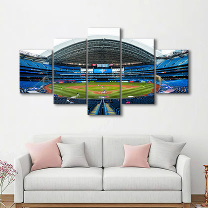 Rogers Centre, Stadium Canvas, Sport Art, Gift for him, 5 Panel, Large Canvas, Canvas Print Wall Art