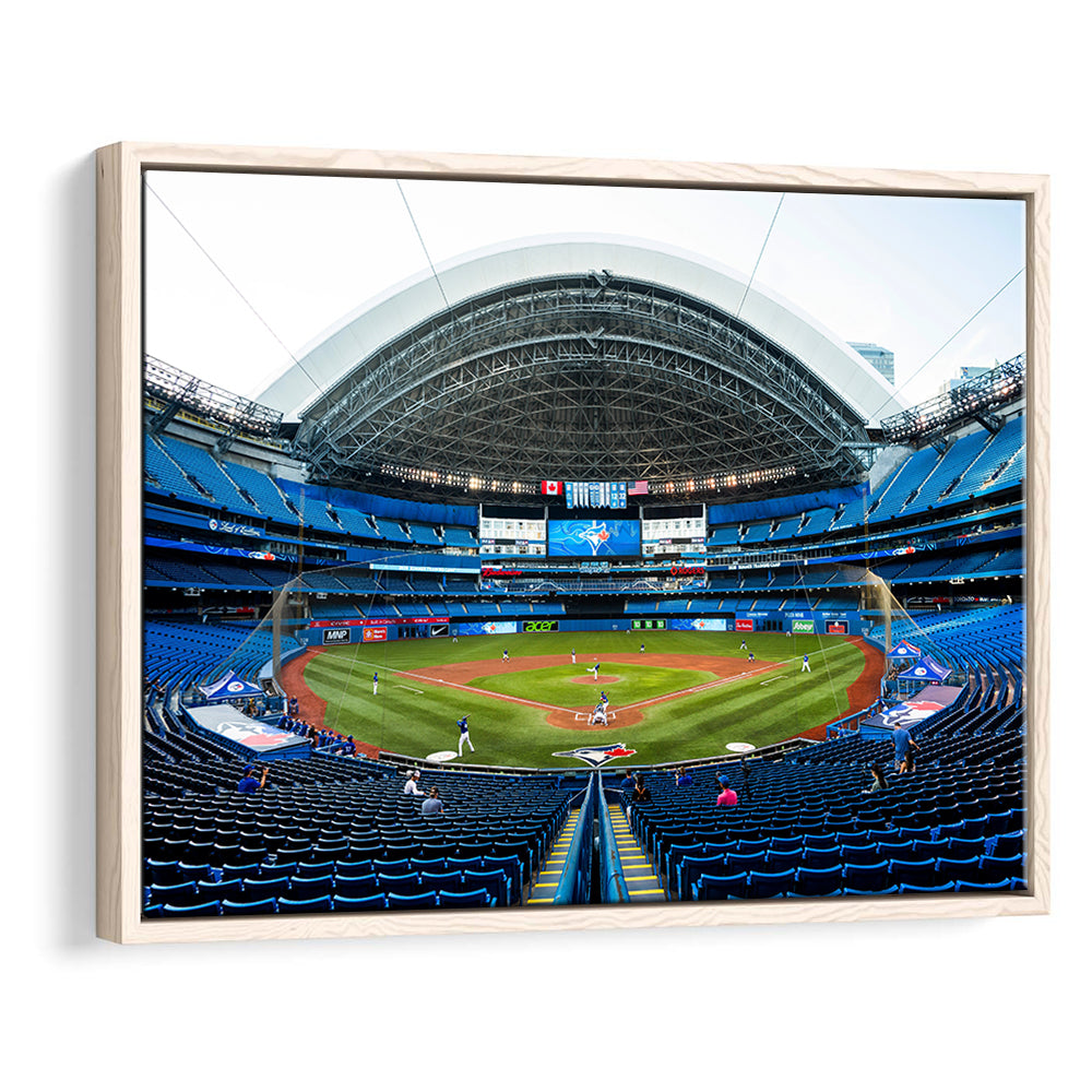 Rogers Centre, Stadium Canvas, Sport Art, Framed Canvas Print Wall Art, Floating Frame