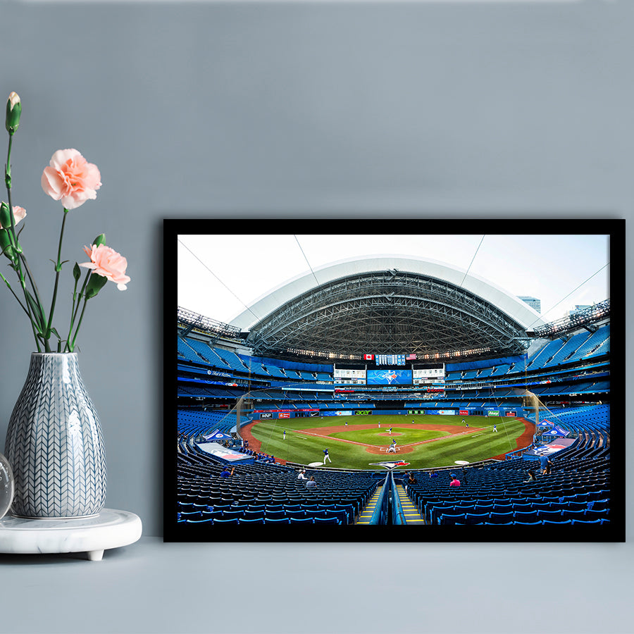 Rogers Centre, Stadium Canvas, Sport Art, Gift for him, Framed Art Print Wall Decor, Picture Framed