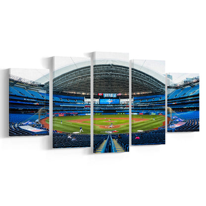 Rogers Centre, Stadium Canvas, Sport Art, Gift for him, 5 Panel, Large Canvas, Canvas Print Wall Art