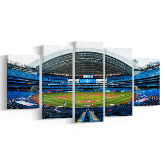Rogers Centre, Stadium Canvas, Sport Art, Gift for him, 5 Panel, Large Canvas, Canvas Print Wall Art