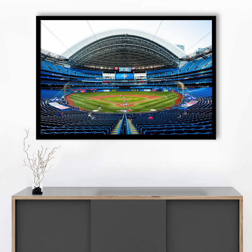 Rogers Centre, Stadium Canvas, Sport Art, Gift for him, Framed Art Print Wall Decor, Picture Framed