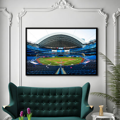 Rogers Centre, Stadium Canvas, Sport Art, Gift for him, Framed Art Print Wall Decor, Picture Framed