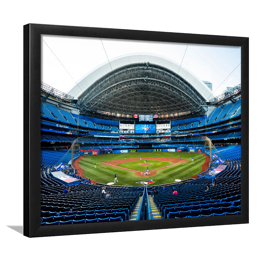 Rogers Centre, Stadium Canvas, Sport Art, Gift for him, Framed Art Print Wall Decor, Picture Framed