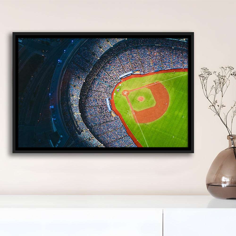 Rogers Centre Stadium, Stadium Canvas, Sport Art, Framed Canvas Print Wall Art, Floating Frame