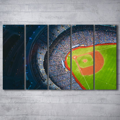 Rogers Centre Stadium, Stadium Canvas, Sport Art, 5 Panel B, Extra Large Canvas, Canvas Print Wall Art
