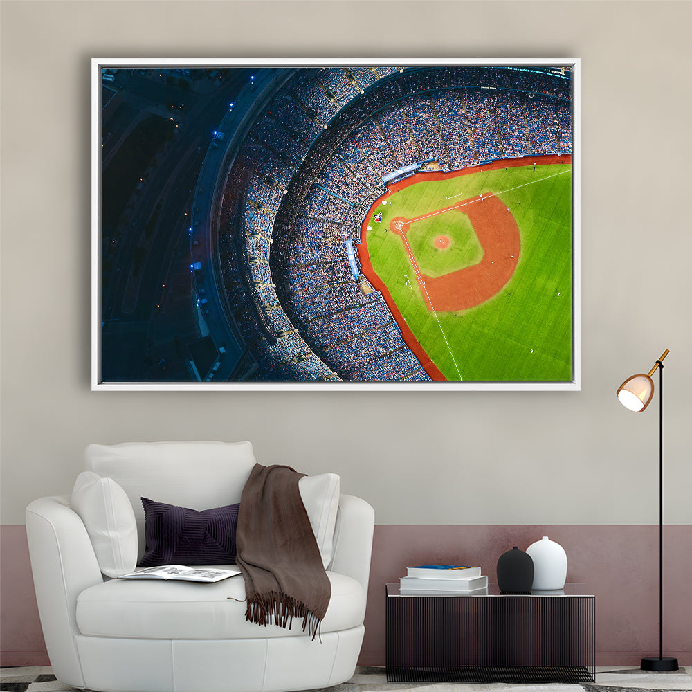 Rogers Centre Stadium, Stadium Canvas, Sport Art, Framed Canvas Print Wall Art, Floating Frame
