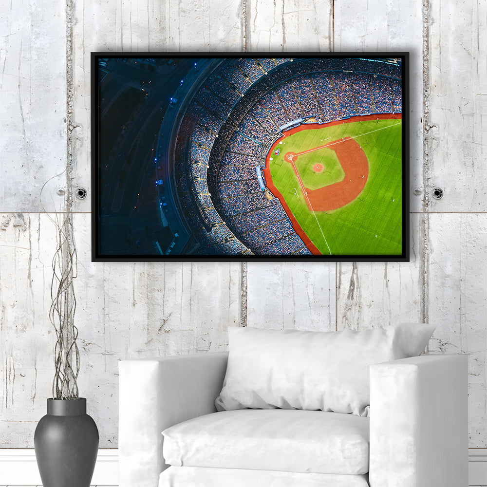 Rogers Centre Stadium, Stadium Canvas, Sport Art, Framed Canvas Print Wall Art, Floating Frame