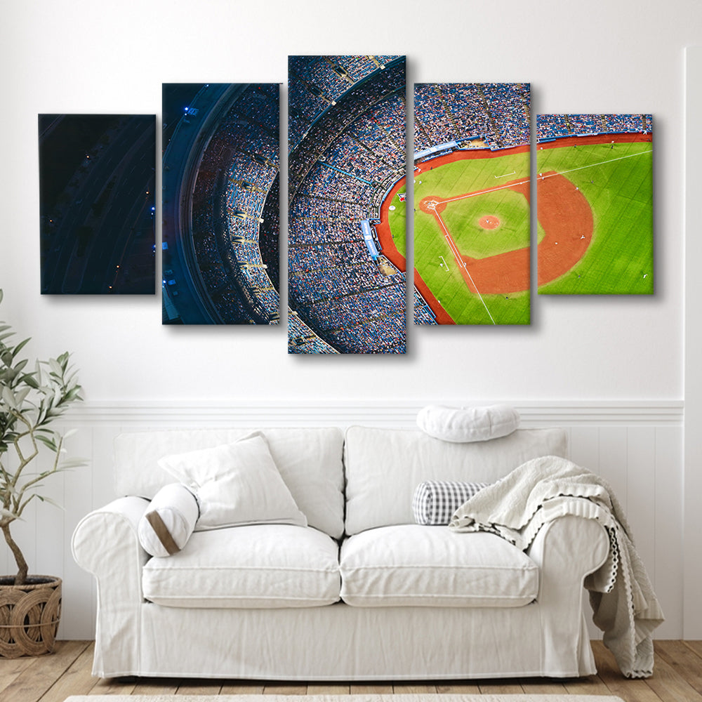 Rogers Centre Stadium, Stadium Canvas, Sport Art, Gift for him, 5 Panel, Large Canvas, Canvas Print Wall Art