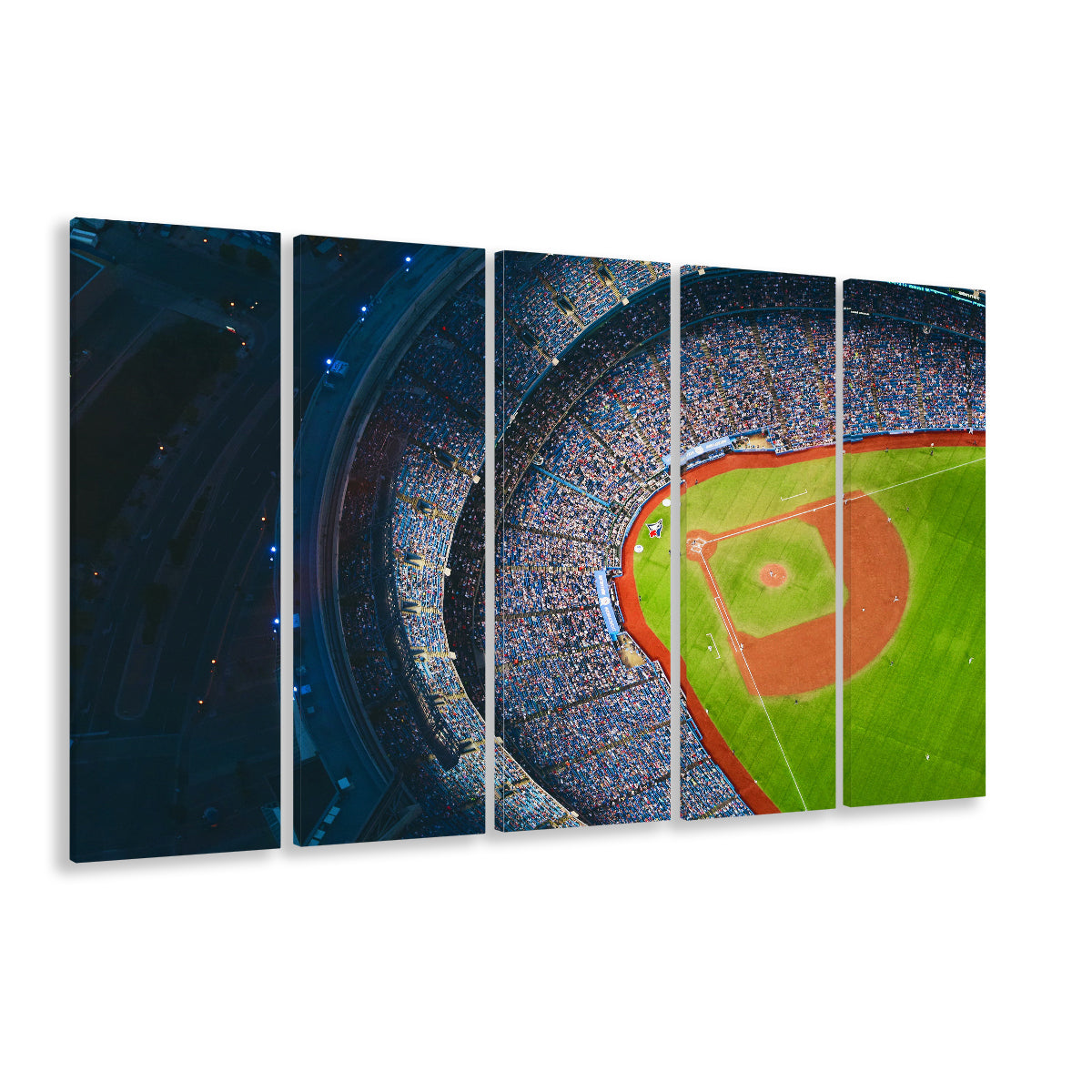 Rogers Centre Stadium, Stadium Canvas, Sport Art, 5 Panel B, Extra Large Canvas, Canvas Print Wall Art