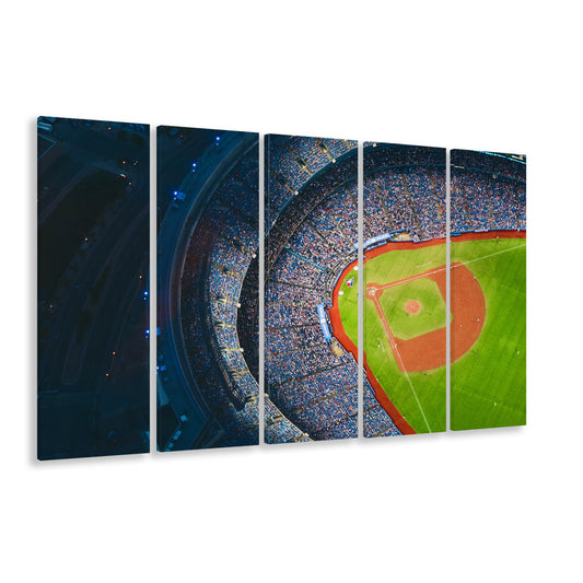 Rogers Centre Stadium, Stadium Canvas, Sport Art, 5 Panel B, Extra Large Canvas, Canvas Print Wall Art