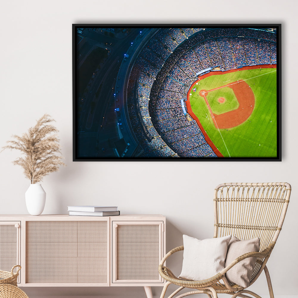 Rogers Centre Stadium, Stadium Canvas, Sport Art, Framed Canvas Print Wall Art, Floating Frame