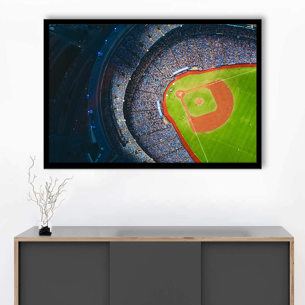 Rogers Centre Stadium, Stadium Canvas, Sport Art, Gift for him, Framed Art Print Wall Decor, Picture Framed