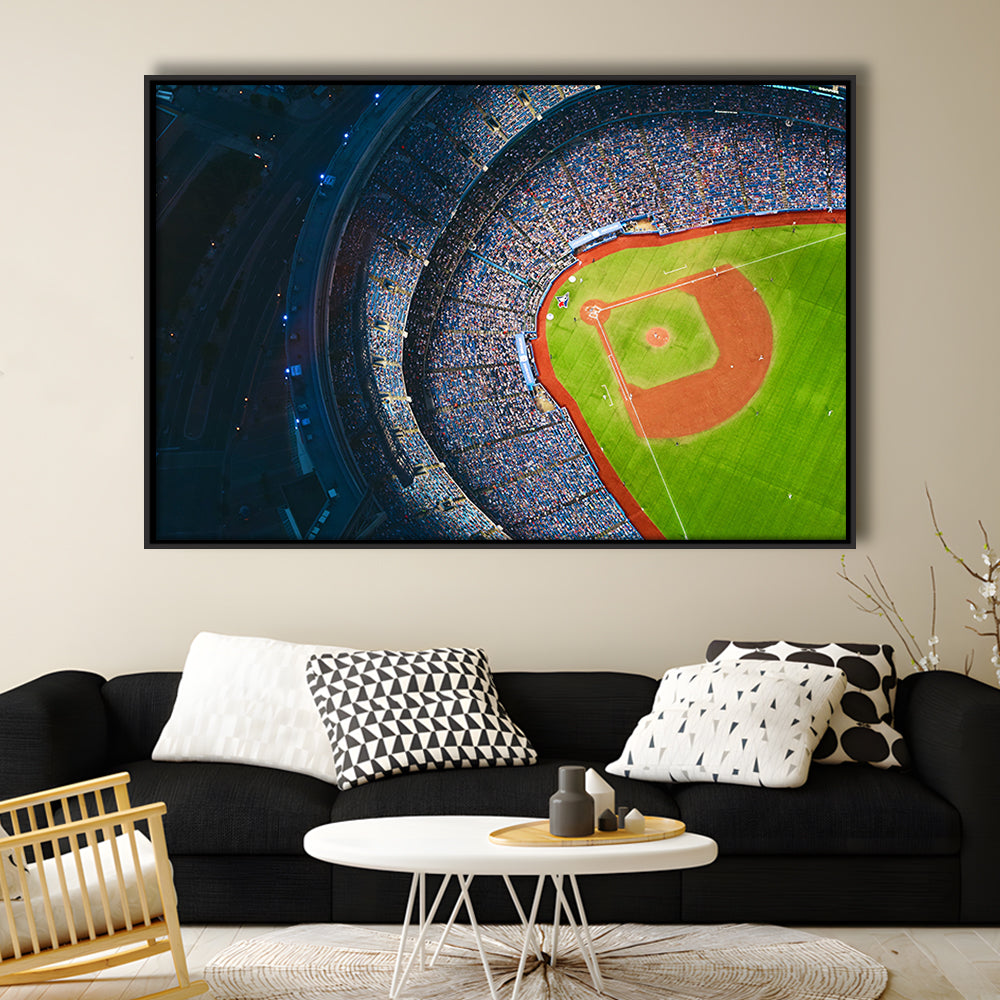 Rogers Centre Stadium, Stadium Canvas, Sport Art, Framed Canvas Print Wall Art, Floating Frame
