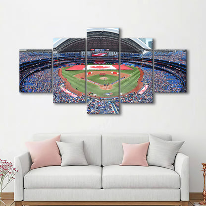 Rogers Centre Stadium in Toronto, Stadium Canvas, Sport Art, Gift for him, 5 Panel, Large Canvas, Canvas Print Wall Art