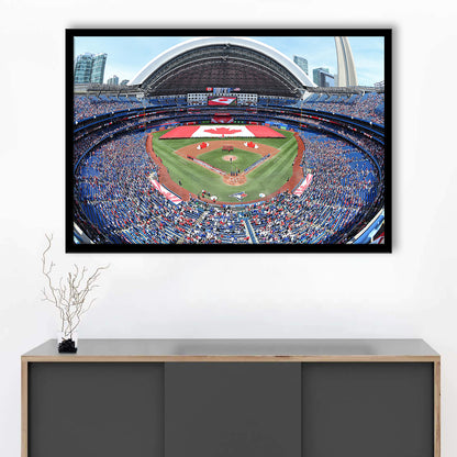 Rogers Centre Stadium in Toronto, Stadium Canvas, Sport Art, Gift for him, Framed Art Print Wall Decor, Picture Framed