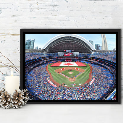 Rogers Centre Stadium in Toronto, Stadium Canvas, Sport Art, Framed Canvas Print Wall Art, Floating Frame