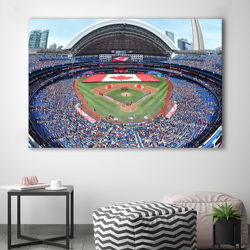 Rogers Centre Stadium in Toronto, Stadium Canvas, Sport Art, Gift for him, Man Cave Decor, Art Print, Canvas Print Wall Art