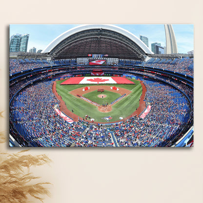 Rogers Centre Stadium in Toronto, Stadium Canvas, Sport Art, Gift for him, Man Cave Decor, Art Print, Canvas Print Wall Art