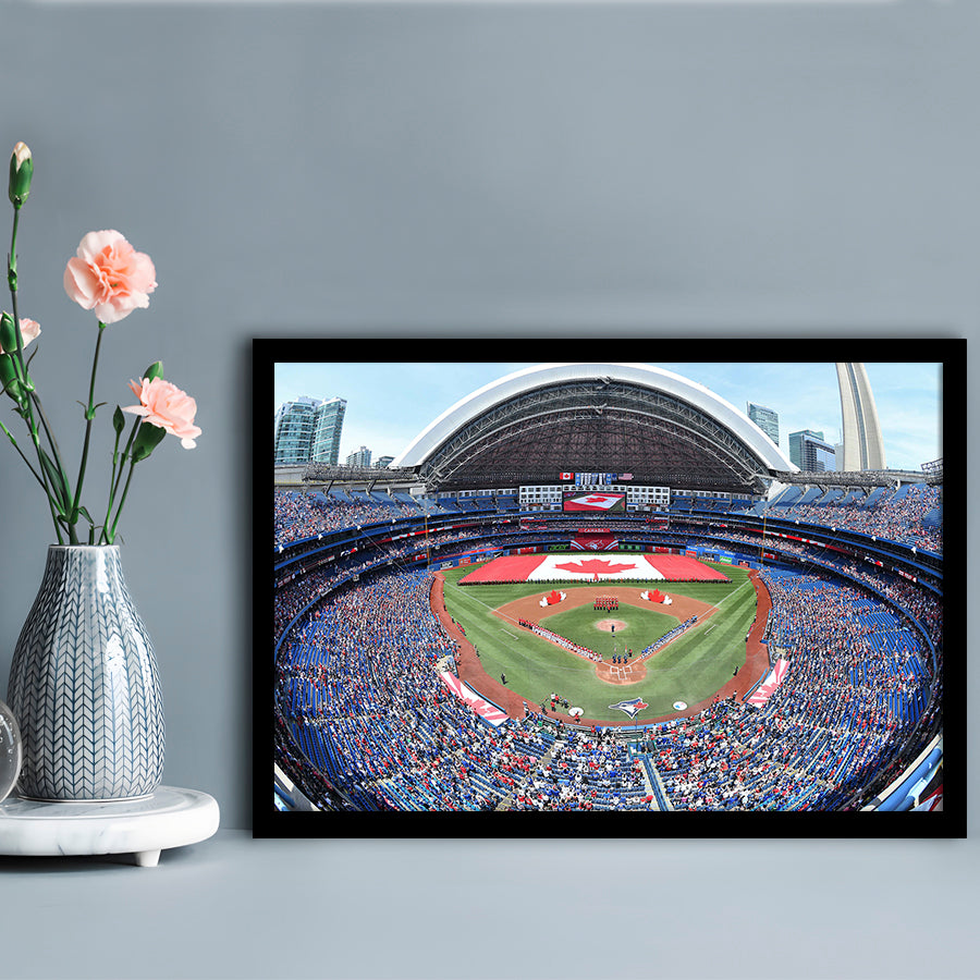 Rogers Centre Stadium in Toronto, Stadium Canvas, Sport Art, Gift for him, Framed Art Print Wall Decor, Picture Framed