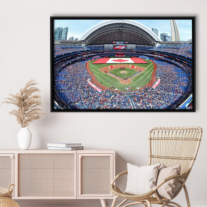 Rogers Centre Stadium in Toronto, Stadium Canvas, Sport Art, Framed Canvas Print Wall Art, Floating Frame
