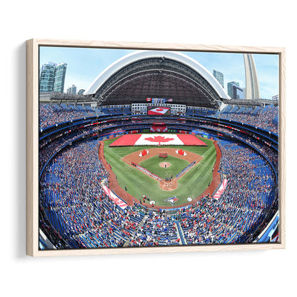 Rogers Centre Stadium in Toronto, Stadium Canvas, Sport Art, Framed Canvas Print Wall Art, Floating Frame
