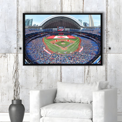 Rogers Centre Stadium in Toronto, Stadium Canvas, Sport Art, Framed Canvas Print Wall Art, Floating Frame