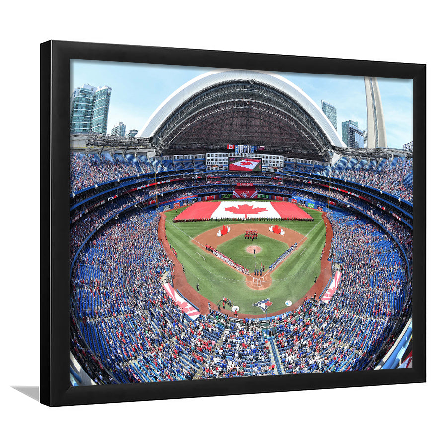 Rogers Centre Stadium in Toronto, Stadium Canvas, Sport Art, Gift for him, Framed Art Print Wall Decor, Picture Framed