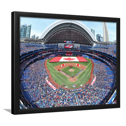 Rogers Centre Stadium in Toronto, Stadium Canvas, Sport Art, Gift for him, Framed Art Print Wall Decor, Picture Framed