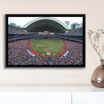 Rogers Centre in Canada, Stadium Canvas, Sport Art, Framed Canvas Print Wall Art, Floating Frame