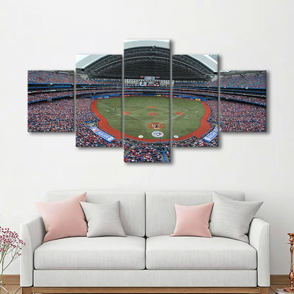 Rogers Centre in Canada, Stadium Canvas, Sport Art, Gift for him, 5 Panel, Large Canvas, Canvas Print Wall Art