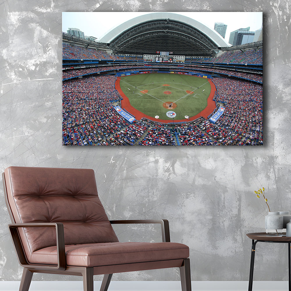 Rogers Centre in Canada, Stadium Canvas, Sport Art, Gift for him, Man Cave Decor, Art Print, Canvas Print Wall Art