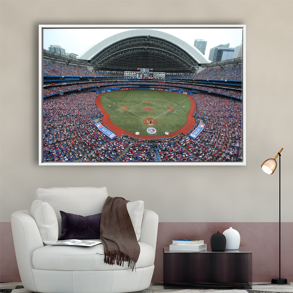 Rogers Centre in Canada, Stadium Canvas, Sport Art, Framed Canvas Print Wall Art, Floating Frame