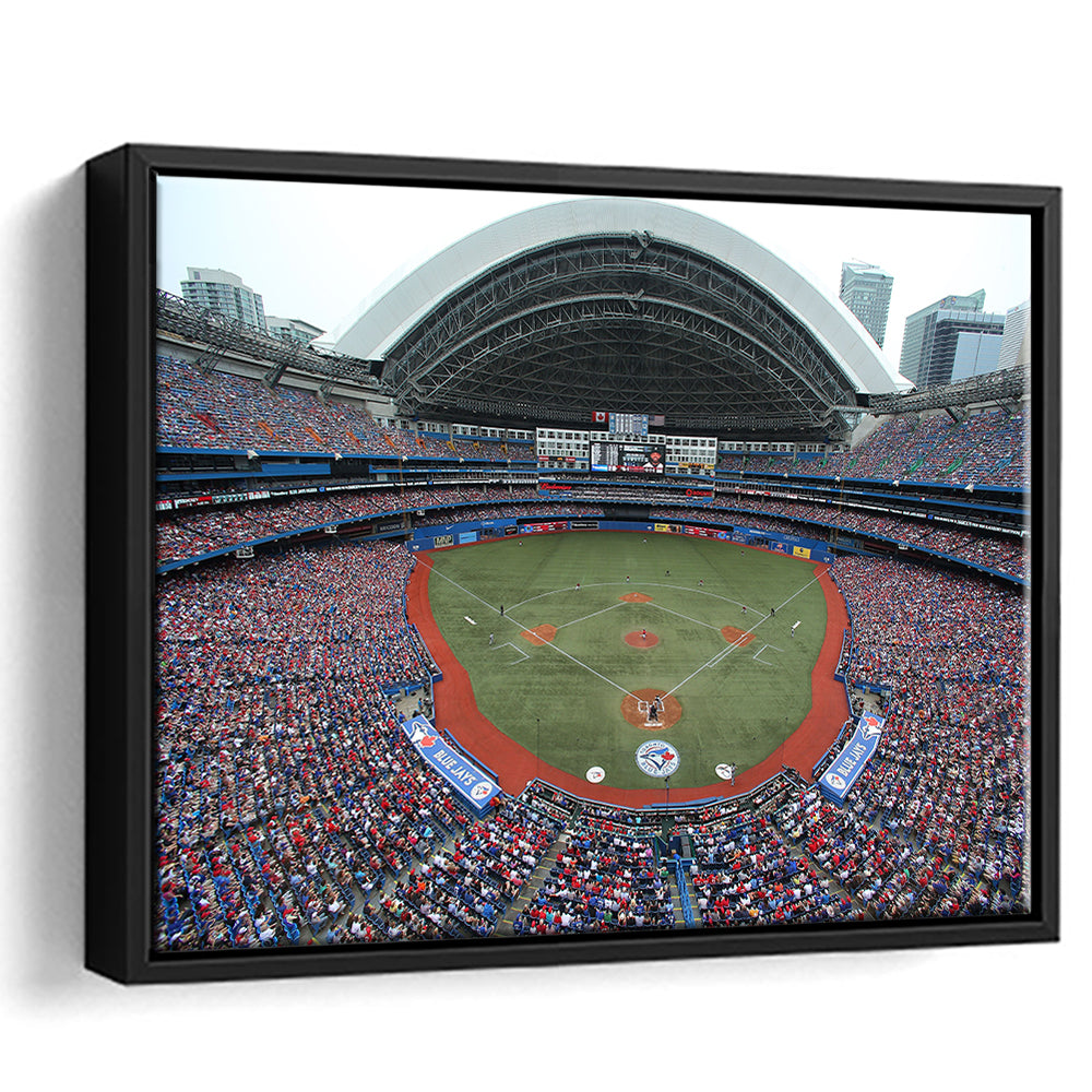Rogers Centre in Canada, Stadium Canvas, Sport Art, Framed Canvas Print Wall Art, Floating Frame