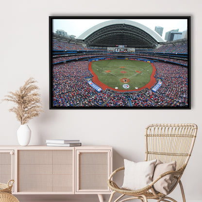 Rogers Centre in Canada, Stadium Canvas, Sport Art, Framed Canvas Print Wall Art, Floating Frame