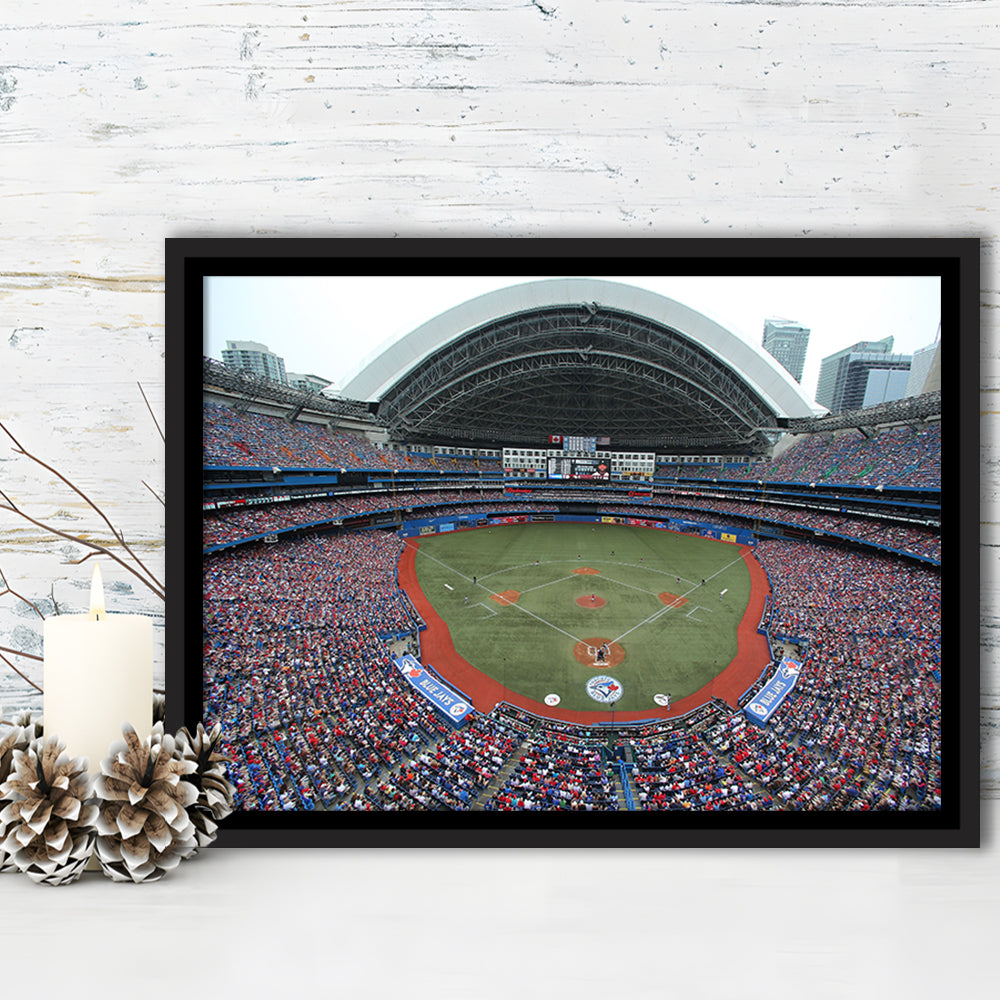 Rogers Centre in Canada, Stadium Canvas, Sport Art, Framed Canvas Print Wall Art, Floating Frame